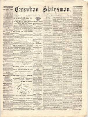 Canadian Statesman (Bowmanville, ON), 11 Nov 1875