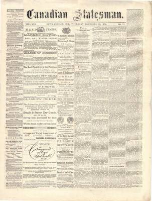 Canadian Statesman (Bowmanville, ON), 23 Dec 1875