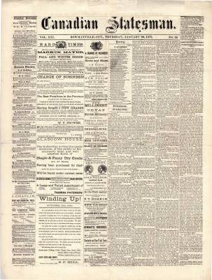 Canadian Statesman (Bowmanville, ON), 20 Jan 1876