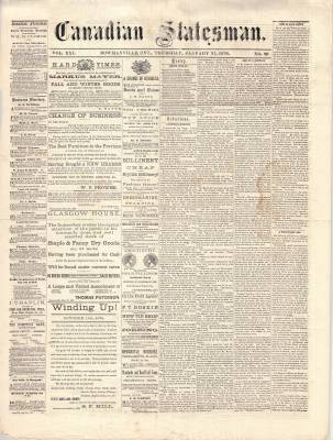 Canadian Statesman (Bowmanville, ON), 27 Jan 1876