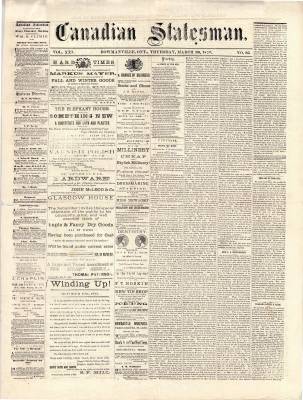 Canadian Statesman (Bowmanville, ON), 30 Mar 1876