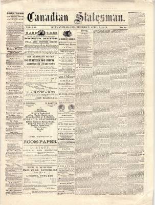 Canadian Statesman (Bowmanville, ON), 27 Apr 1876