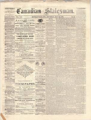 Canadian Statesman (Bowmanville, ON), 18 May 1876