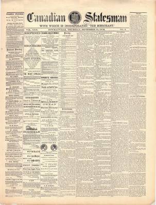 Canadian Statesman (Bowmanville, ON), 21 Sep 1876