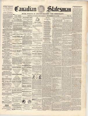 Canadian Statesman (Bowmanville, ON), 21 Dec 1876