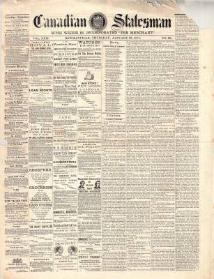 Canadian Statesman (Bowmanville, ON), 18 Jan 1877