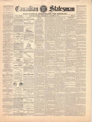 Canadian Statesman (Bowmanville, ON), 9 Aug 1877