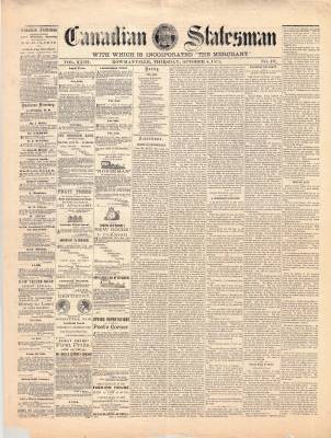 Canadian Statesman (Bowmanville, ON), 4 Oct 1877