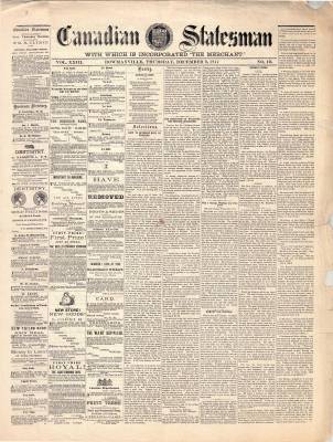 Canadian Statesman (Bowmanville, ON), 6 Dec 1877