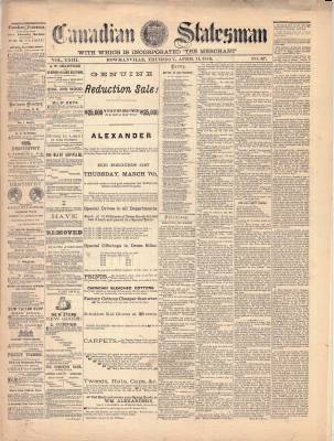 Canadian Statesman (Bowmanville, ON), 11 Apr 1878