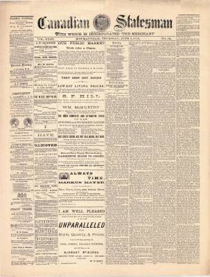 Canadian Statesman (Bowmanville, ON), 6 Jun 1878