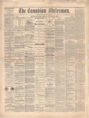 Canadian Statesman (Bowmanville, ON), 30 Aug 1878