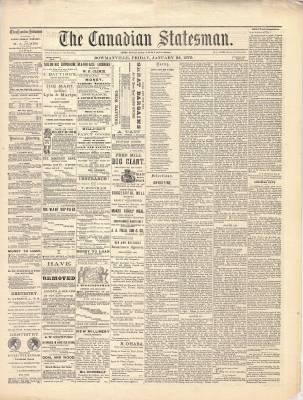 Canadian Statesman (Bowmanville, ON), 24 Jan 1879