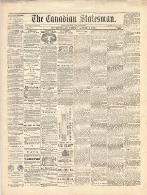 Canadian Statesman (Bowmanville, ON), 4 Apr 1879