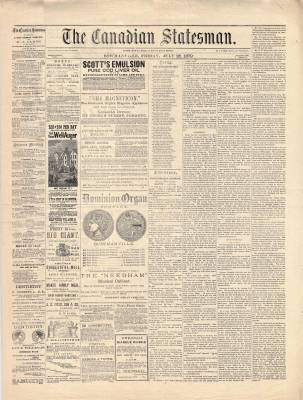 Canadian Statesman (Bowmanville, ON), 25 Jul 1879