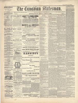 Canadian Statesman (Bowmanville, ON), 14 May 1880