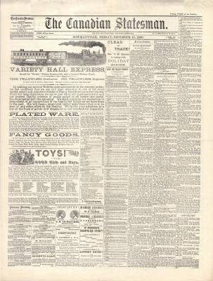 Canadian Statesman (Bowmanville, ON), 10 Dec 1880