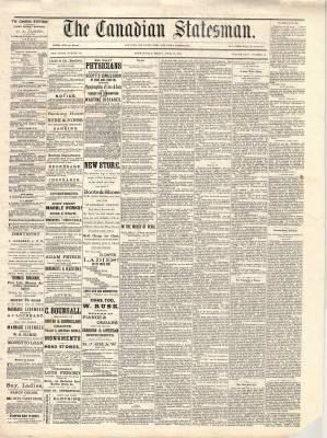 Canadian Statesman (Bowmanville, ON), 22 Apr 1881