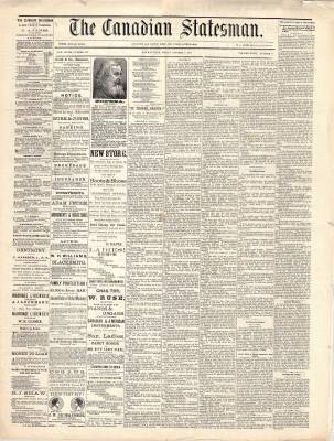 Canadian Statesman (Bowmanville, ON), 7 Oct 1881