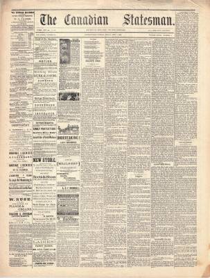 Canadian Statesman (Bowmanville, ON), 1 Sep 1882