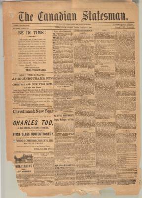 Canadian Statesman (Bowmanville, ON), 5 Jan 1883