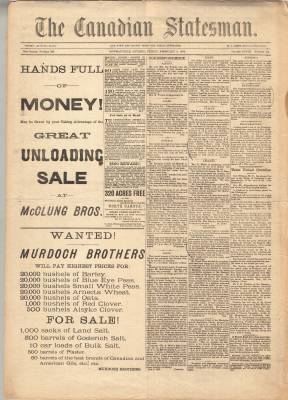 Canadian Statesman (Bowmanville, ON), 9 Feb 1883