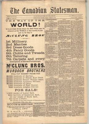 Canadian Statesman (Bowmanville, ON), 30 Mar 1883