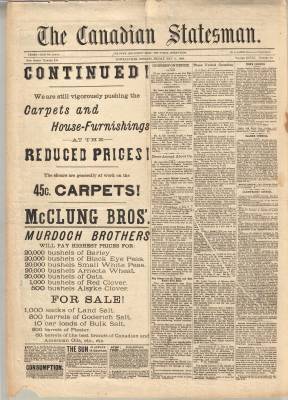 Canadian Statesman (Bowmanville, ON), 11 May 1883