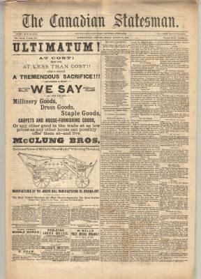 Canadian Statesman (Bowmanville, ON), 10 Aug 1883