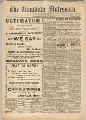 Canadian Statesman (Bowmanville, ON), 24 Aug 1883