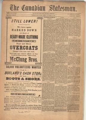 Canadian Statesman (Bowmanville, ON), 16 Nov 1883