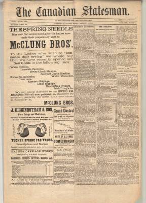 Canadian Statesman (Bowmanville, ON), 15 Feb 1884