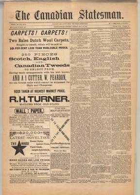 Canadian Statesman (Bowmanville, ON), 30 May 1884