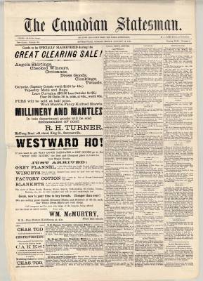 Canadian Statesman (Bowmanville, ON), 23 Jan 1885