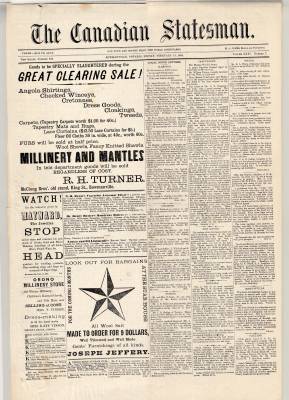 Canadian Statesman (Bowmanville, ON), 13 Feb 1885