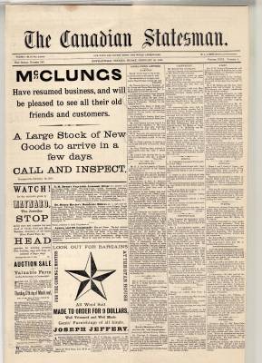 Canadian Statesman (Bowmanville, ON), 20 Feb 1885