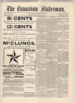 Canadian Statesman (Bowmanville, ON), 3 Jul 1885