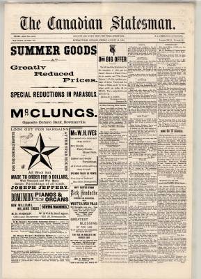 Canadian Statesman (Bowmanville, ON), 28 Aug 1885