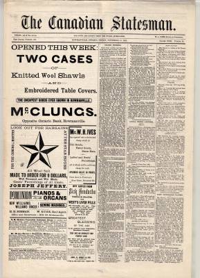 Canadian Statesman (Bowmanville, ON), 18 Sep 1885