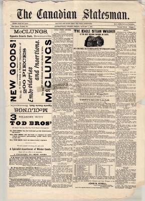 Canadian Statesman (Bowmanville, ON), 8 Jan 1886