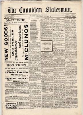 Canadian Statesman (Bowmanville, ON), 29 Jan 1886