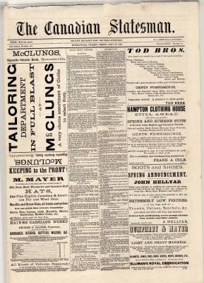 Canadian Statesman (Bowmanville, ON), 30 Apr 1886