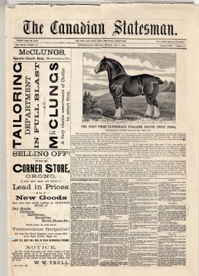 Canadian Statesman (Bowmanville, ON), 14 May 1886