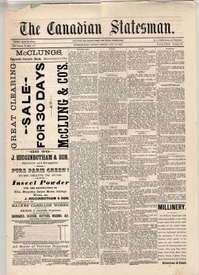 Canadian Statesman (Bowmanville, ON), 16 Jul 1886