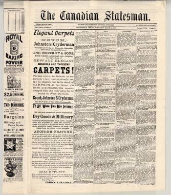 Canadian Statesman (Bowmanville, ON), 16 Mar 1887