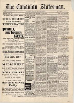 Canadian Statesman (Bowmanville, ON), 5 Oct 1887