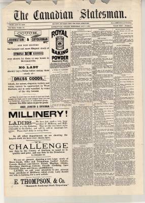 Canadian Statesman (Bowmanville, ON), 3 Jul 1889