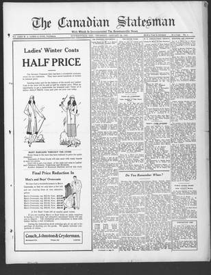 Canadian Statesman (Bowmanville, ON), 28 Jan 1926