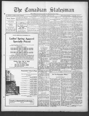 Canadian Statesman (Bowmanville, ON), 29 Apr 1926