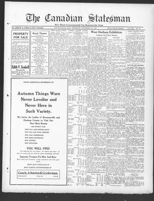 Canadian Statesman (Bowmanville, ON), 30 Sep 1926